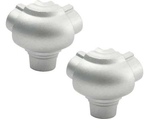 Deux boutons de meuble en métal