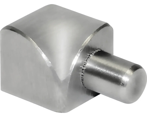 Un seul support d''étagère argenté en métal.