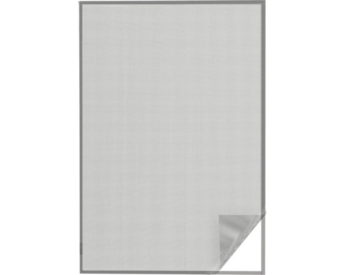 Fliegengitter home protect ohne Bohren anthrazit 130x150 cm Insektenschutzgitter mit Rahmen