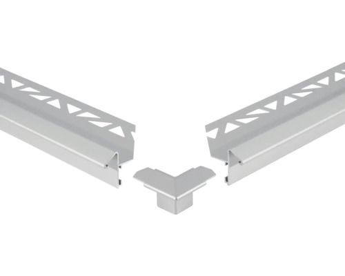 Profilé de carrelage en aluminium avec coin