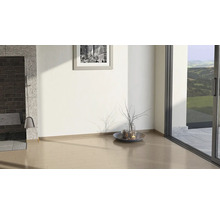 Heller Raum mit Kamin, Bild und Schiebetür