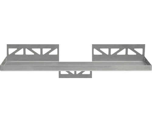 Étagère de douche en acier inoxydable avec design géométrique