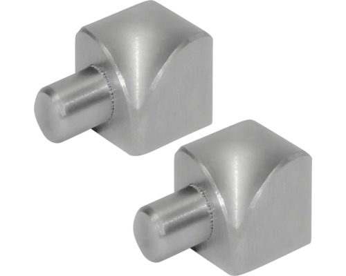 Deux supports d''étagère en métal