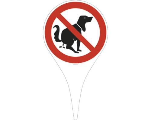 Warnschild kein Hundeklo 180 x 335 mm