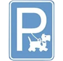 Parkschild für Hunde