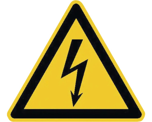 Plaque d'avertissement Tension électrique 200 mm
