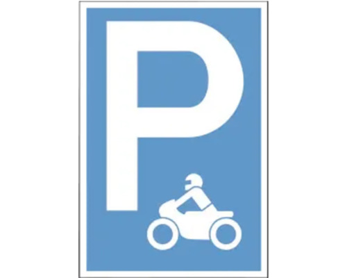 Hinweisschild Motorräder-Parkplatz 250 x 400 mm