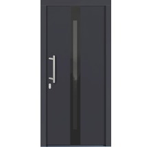 Porte d''entrée avec élément en verre, poignée et serrure