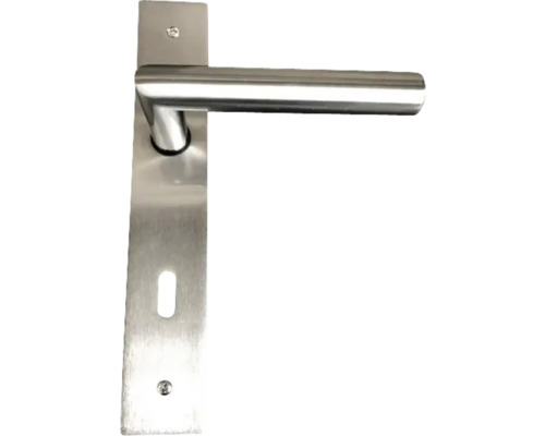 Edelstahl-Türdrücker mit Langschild