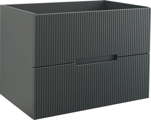 Waschbeckenunterschrank Jungborn SEDICI 80x57x50 cm schwarz matt
