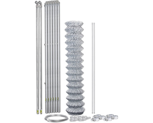 Clôture en grillage complet comprenant des poteaux, du fil de tension et des accessoires