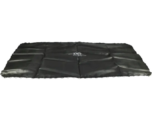 Tapis de saut de trampoline noir avec ressorts et logo Exit