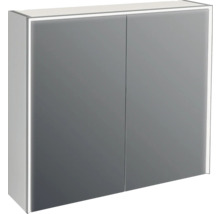 Armoire de toilette à LED Jungborn QUATTRO/NOVE/SEDICI LxHxP 80x70x20 cm gris clair