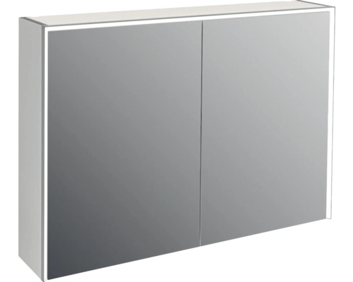 Armoire de toilette à LED Jungborn QUATTRO/NOVE/SEDICI LxHxP 100x70x20 cm gris clair