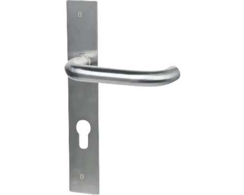 Garniture de porte en acier inoxydable avec rosace de clé