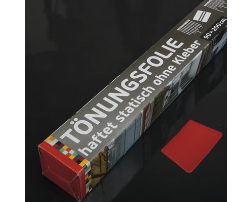Emballage d''un film teinté à adhérence statique 90 x 200 cm et un outil rouge