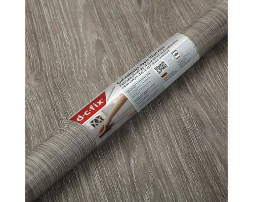 Rouleau de film décoratif autocollant avec structure bois de d-c-fix