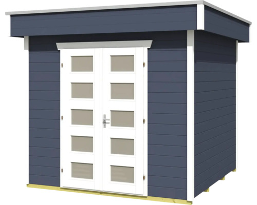 Abri de jardin avec double porte et fenêtres