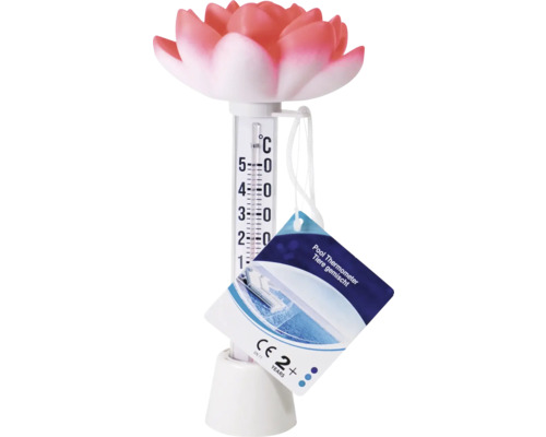 Poolthermometer mit Lotusblüten Design zur Temperaturmessung