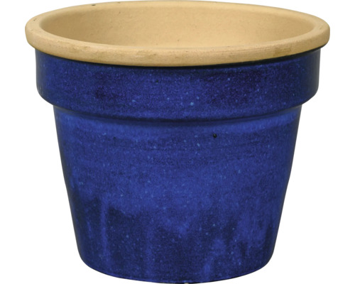 Pot de fleurs Lafiora Ø 34 cm H 26,5 cm bleu
