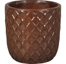 Pot de fleurs décoratif avec motif losanges