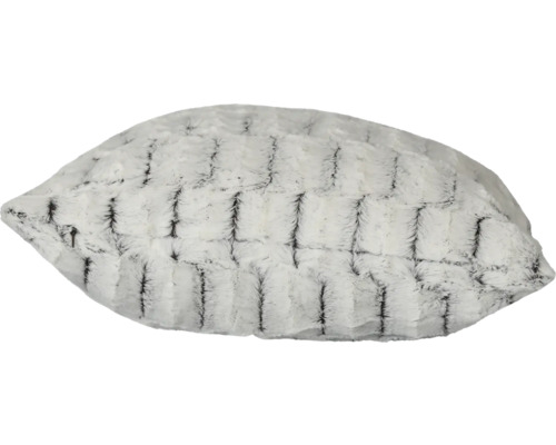 Coussin décoratif avec texture de fourrure