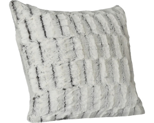 Coussin décoratif aspect fourrure