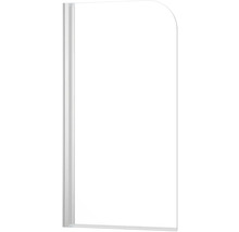 Pare-baignoire 1 partie form&style BAFIA 750 x 1400 mm verre transparent couleur de profilé blanc