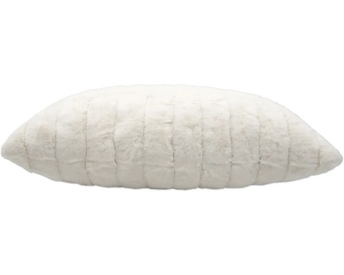 Coussin décoratif avec texture de fourrure