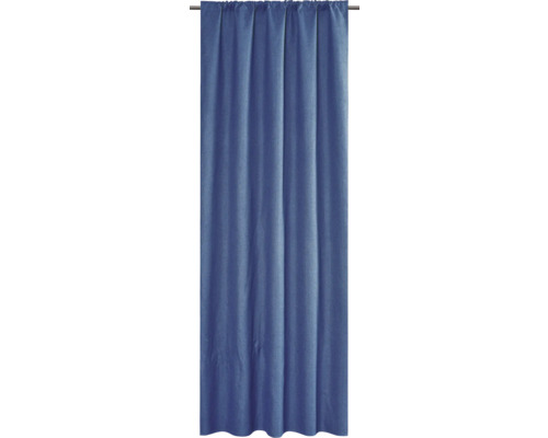 Panneau décoratif bleu avec suspension à bande fronceuse