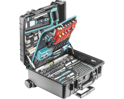 Technocraft Boîte à outils PRO TROLLEY IP65 233 x 427 x 490 mm noir 213 pièces