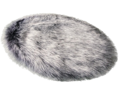 Tapis ovale en fausse fourrure