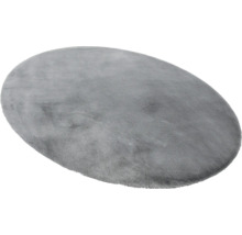 Tapis ovale gris