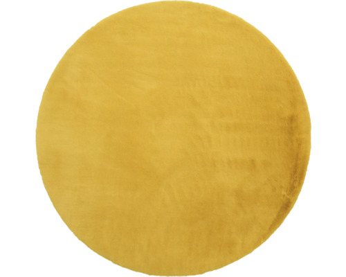 Runder Teppich aus synthetischem Material