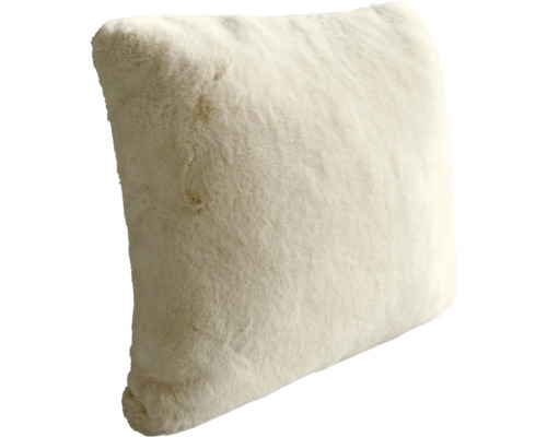 Coussin décoratif carré aspect fourrure