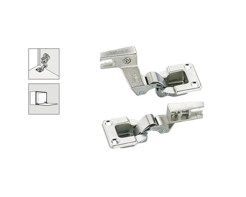 Zwei Möbelscharniere für Eckmontage