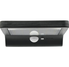 Lampe solaire LED noire avec détecteur de mouvement