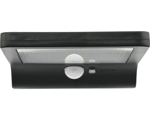 Schwarze LED-Solarleuchte mit Bewegungsmelder