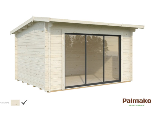 Holzgartenhaus mit Schiebetür