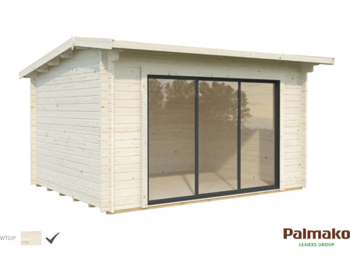 Abri de jardin Palmako Ines 11,1 m² Slide Plus avec plancher 390 x 300 cm trempé