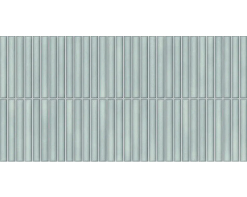 Carrelage décoratif en grès cérame fin Lingot aqua 32x62.5 cm