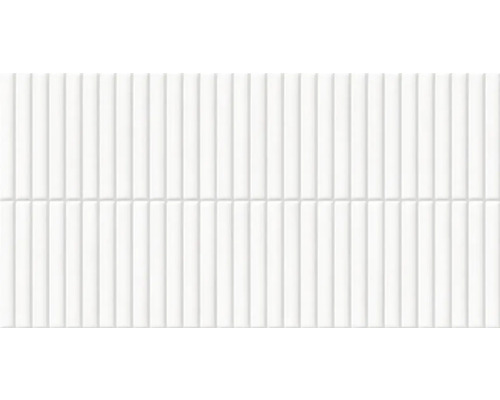 Feinsteinzeug Dekorfliese Lingot white 32x62.5 cm