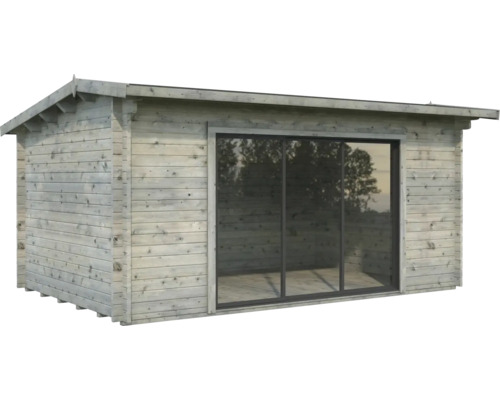 Abri de jardin Palmako Ines 13,7 m² Slide avec plancher 480 x 300 cm gris