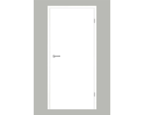 Porte intérieure Pertura Yori CPL design blanc (semblable à RAL 9003) 73.5 x 198.5 cm droite sans perçage pour serrure
