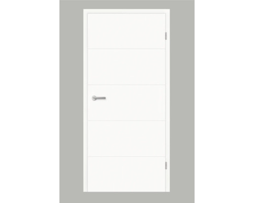 Porte intérieure Pertura Tilda 10 laque blanche (semblable à RAL 9003) 86 x 198.5 cm droite sans perçage pour serrure