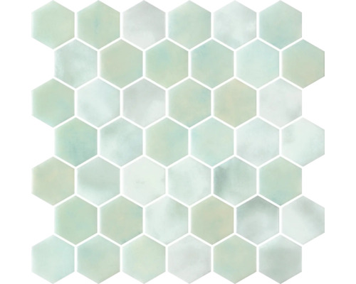 Mosaïque pour piscine Hex XL Cotto Danae 28.4x28.6 cm Carreaux hexagonaux pour mur et sol