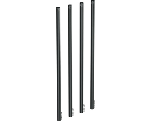 Tuyaux de support Lechuza pour bac d'arrosage de Cubico 30 Quatre bâtons d''irrigation noirs LECHUZA