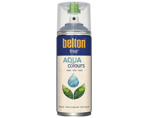 Bombe de peinture Belton Free Aqua pour vernis transparent