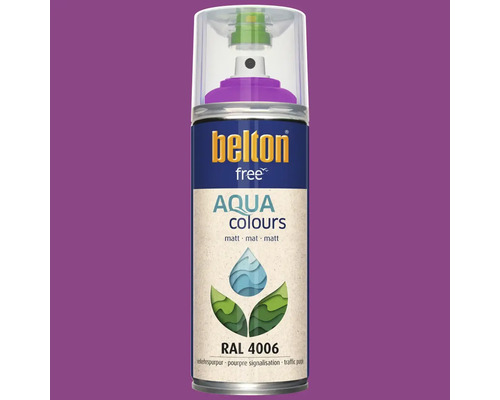 Belton Free Aqua Colours bombe de peinture RAL 4006