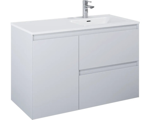 Meuble sous lavabo Jungborn DECEM lxhxp 100x63.5x45.8 cm stone mat